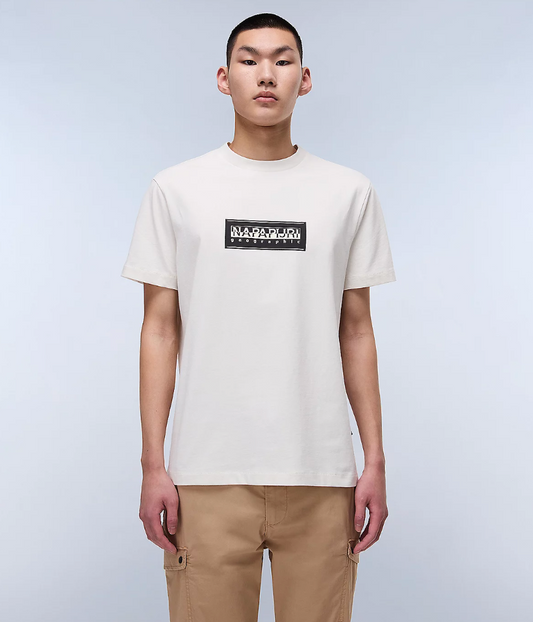 Napapijri S-BOX LOGO T-Shirt White Whisper