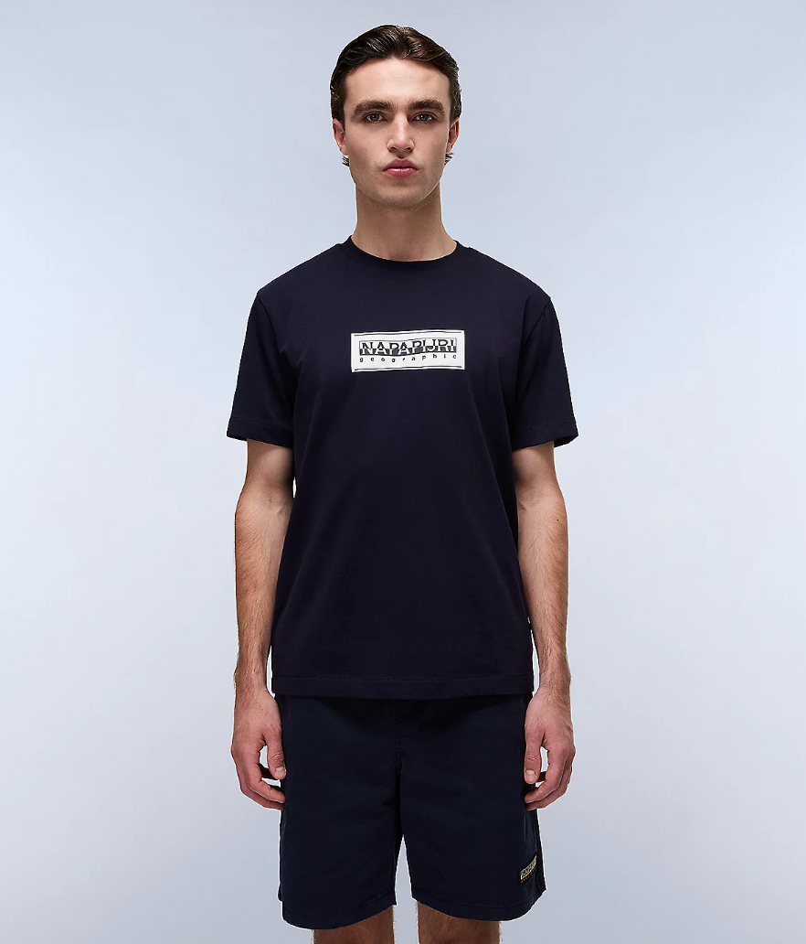Napapijri S-BOX LOGO T-Shirt Blue Marine
