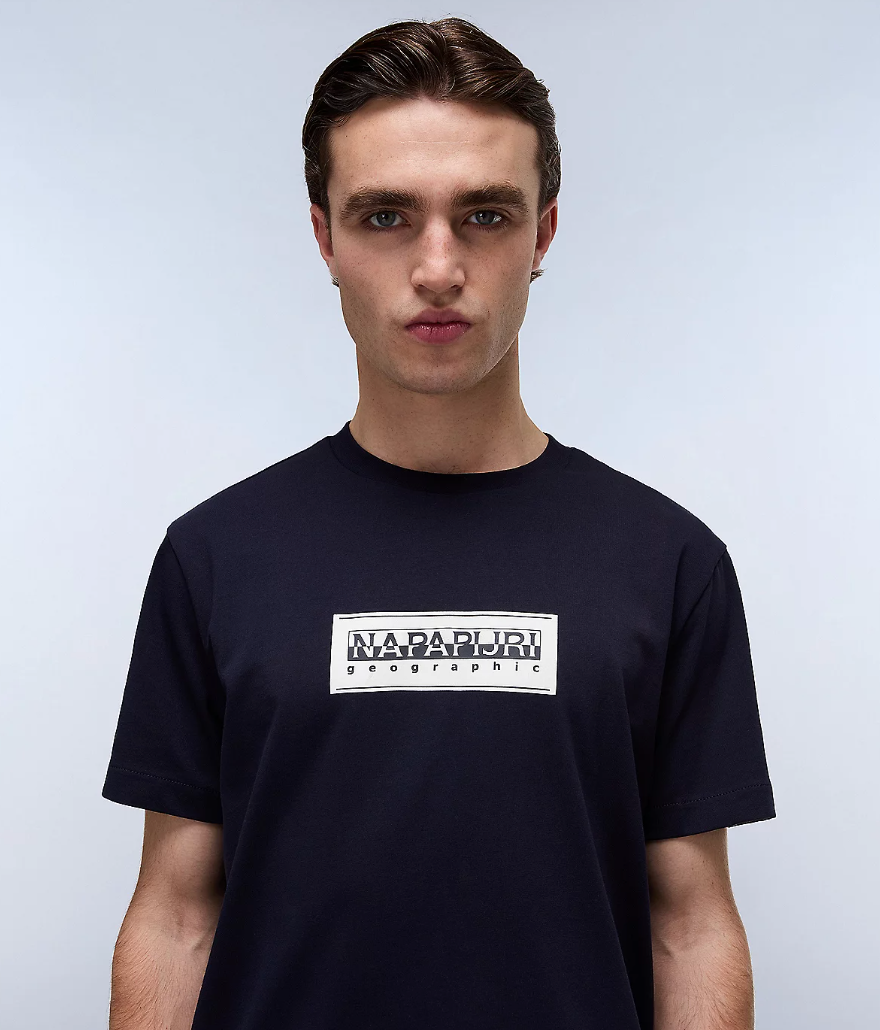 Napapijri S-BOX LOGO T-Shirt Blue Marine