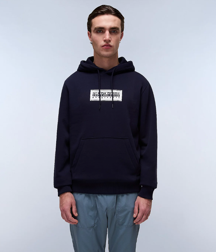 Napapijri B-BOX LOGO Hoodie Blue Marine
