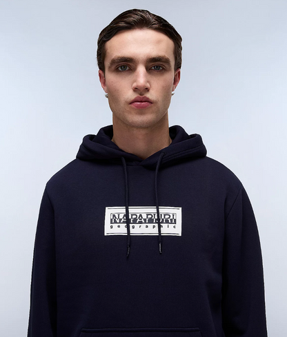Napapijri B-BOX LOGO Hoodie Blue Marine