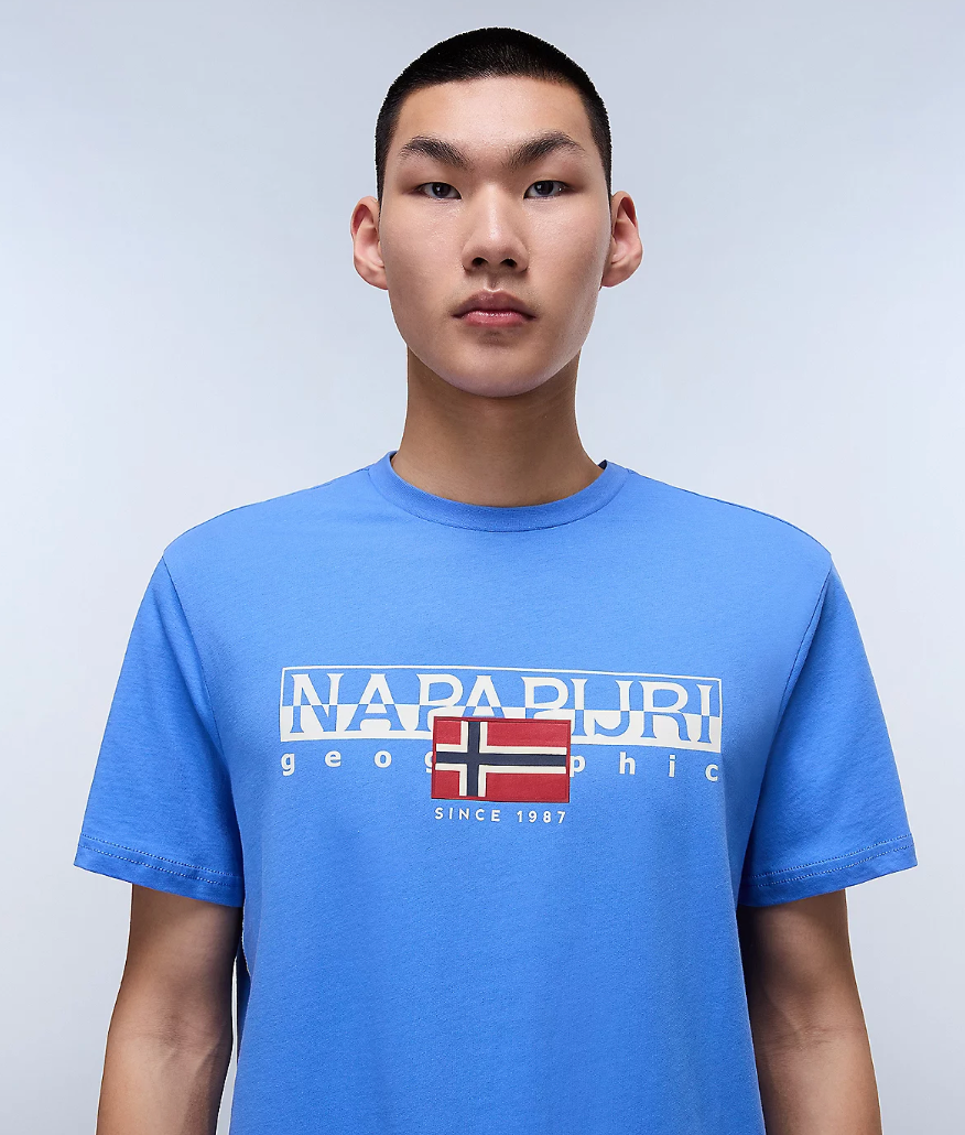 Napapijri S-AYLMER T-Shirt Ultramarine Blue