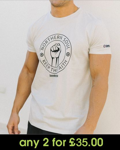 Lambretta Northern Soul T-Shirt Pebble