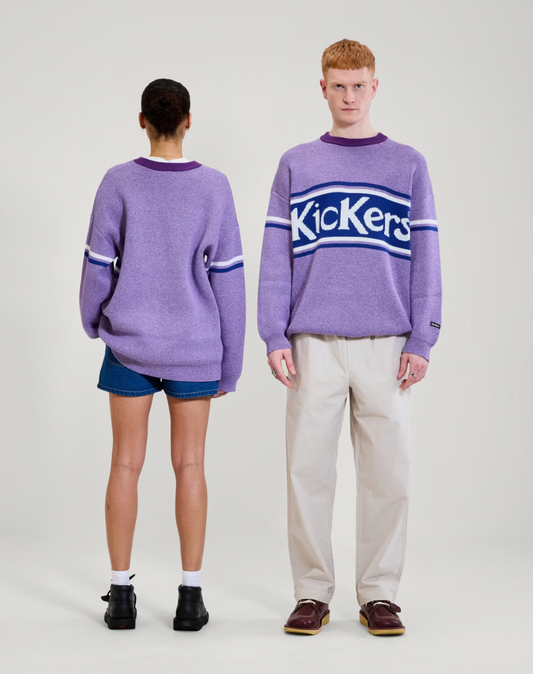 Kickers Ladies Chest Logo Cotton Melage Mauve