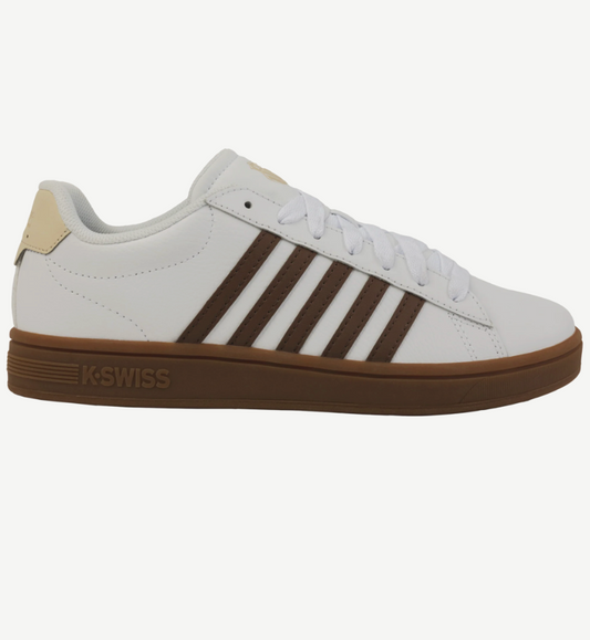 K-Swiss Tiebreak II Trainer White/Soft Silt/Creme Brûlée/Gum