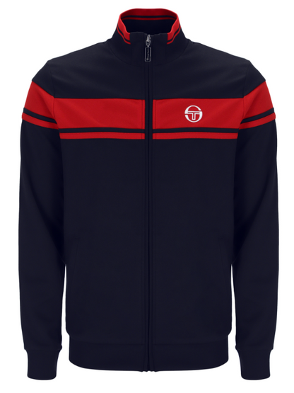 Sergio Tacchini Damarindo Track Top Maritime Blue/Adrenaline Rush