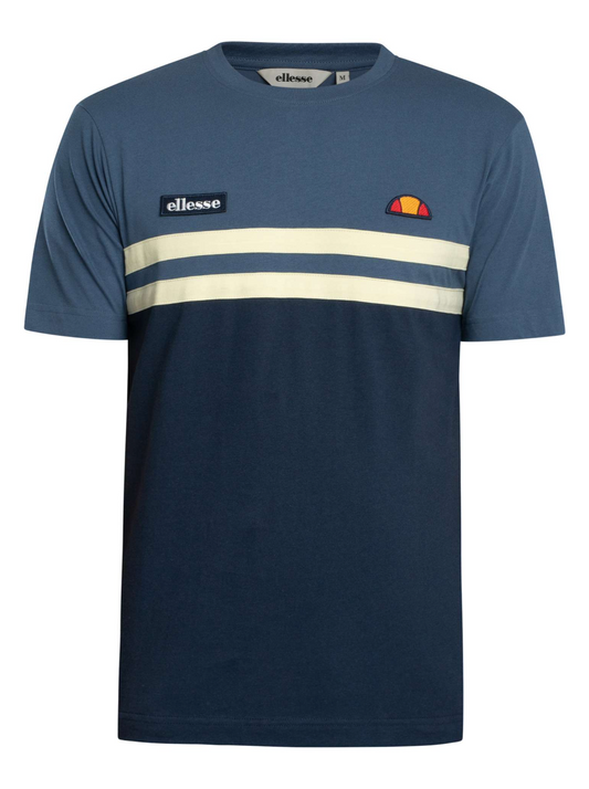 Ellesse Venire T-Shirt Navy/Light Yellow