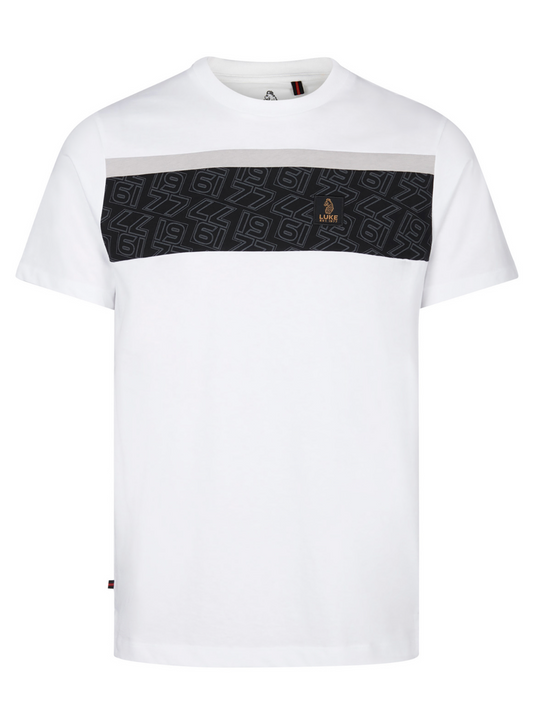 Luke 1977 Paolo Print Panel T-Shirt White