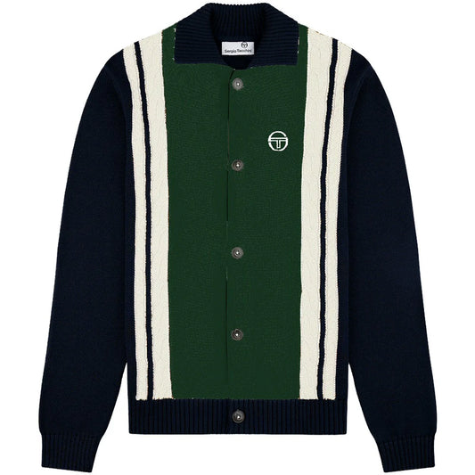 Sergio Tacchini Bruni Knit Cardigan Maritime Blue/Gardenia/Eden