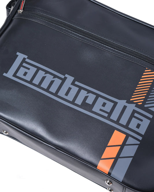Lambretta Racing Stripe Flight Bag Black