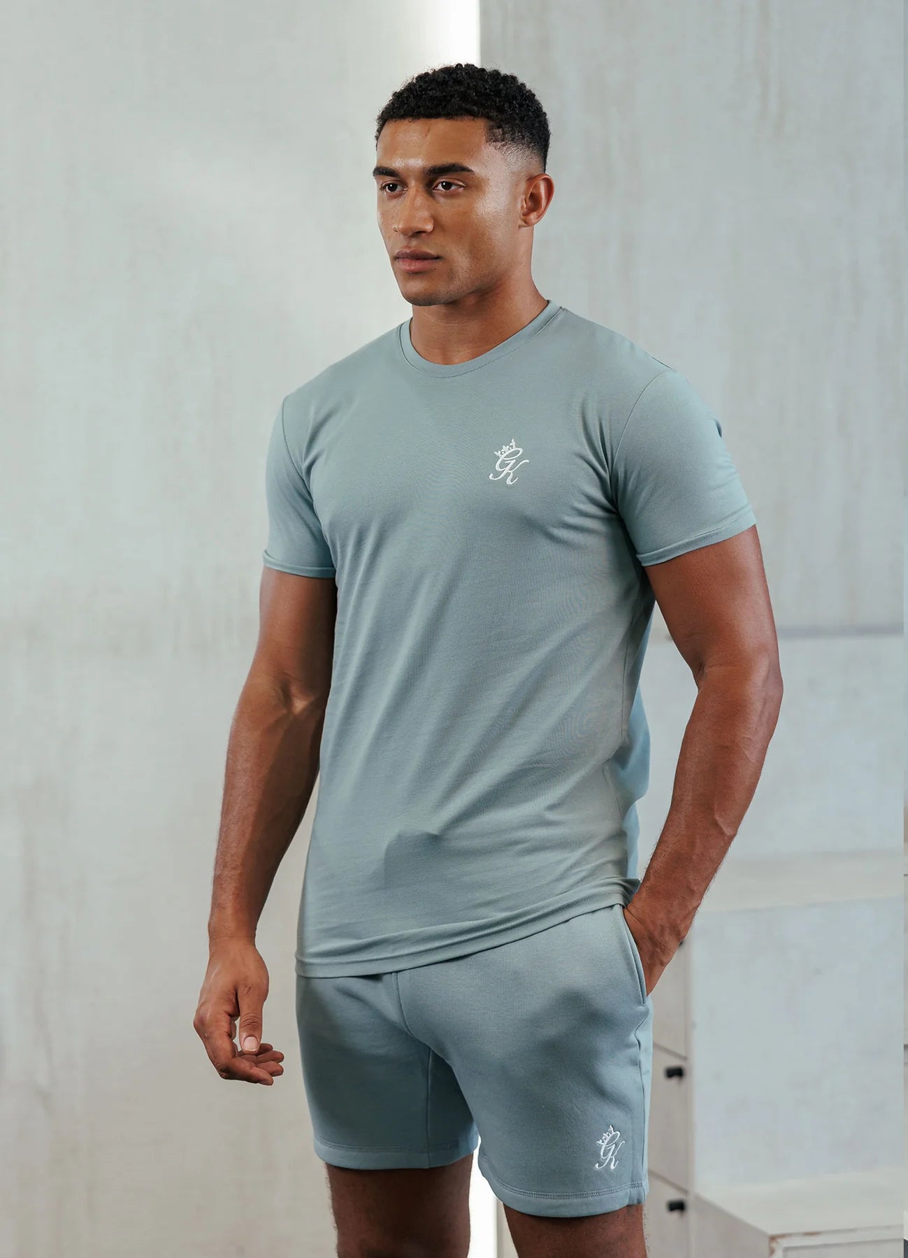 Gym King Fundamental T-Shirt Green Smoke