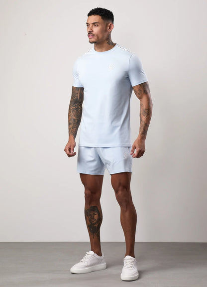 Gym King Taped Jersey Short Sky Blue