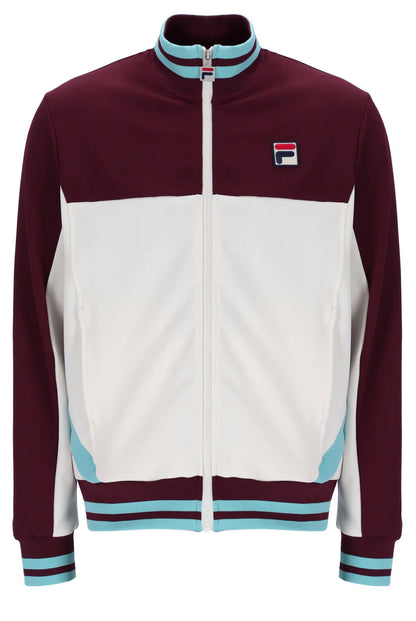 FILA Tiebreaker Funnel Neck Track Jacket Fig/Gardenia/Milky Blue