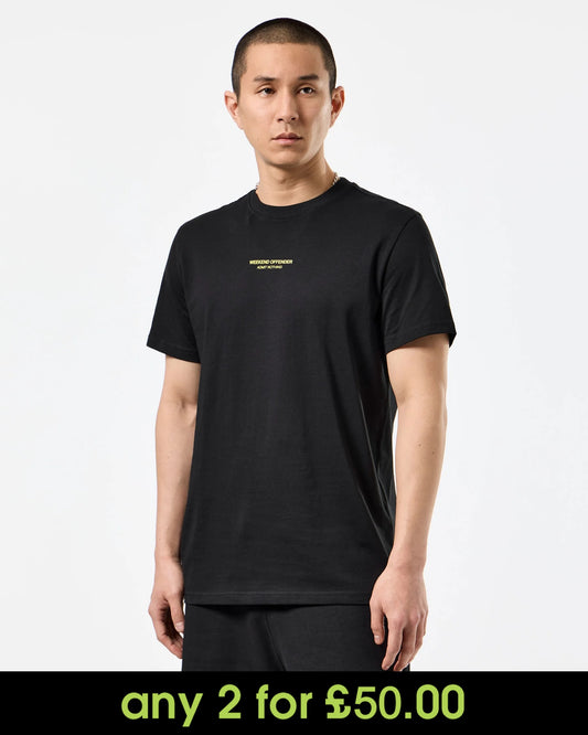 Weekend Offender Millergrove T-Shirt Black/Peridot