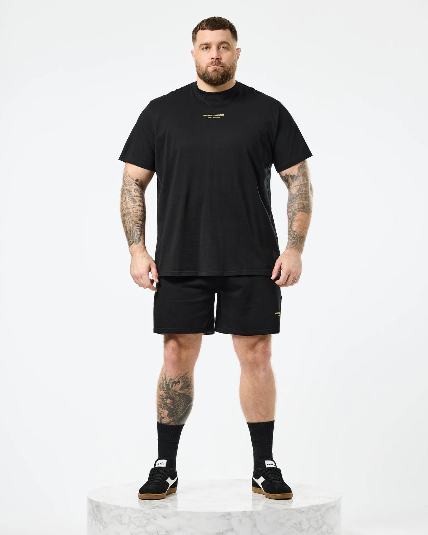 Weekend Offender Plus Size Millergrove T-Shirt Black/Peridot
