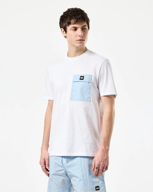 Weekend Offender Stiniva T-Shirt White/Ocean Wave