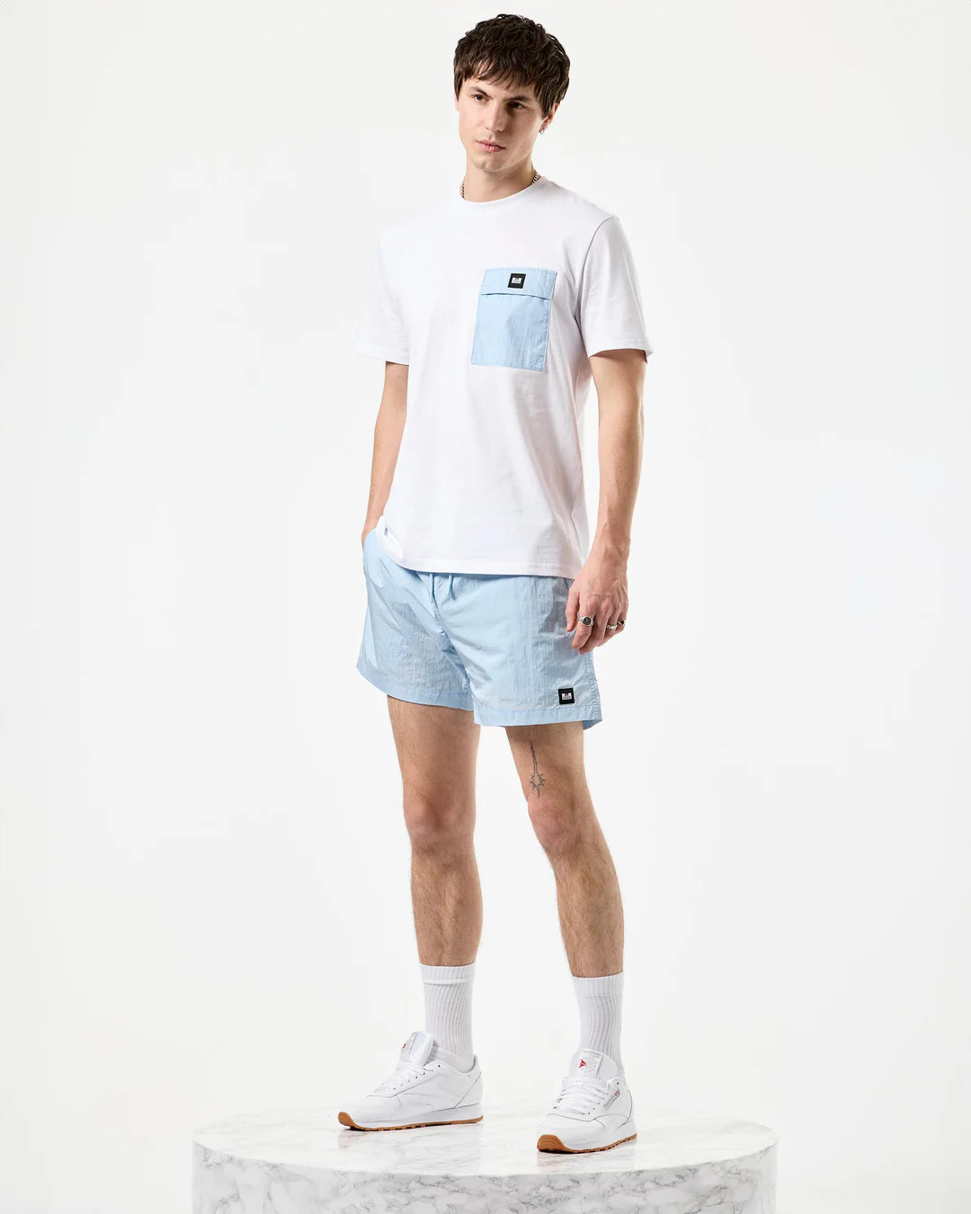 Weekend Offender Stiniva T-Shirt White/Ocean Wave