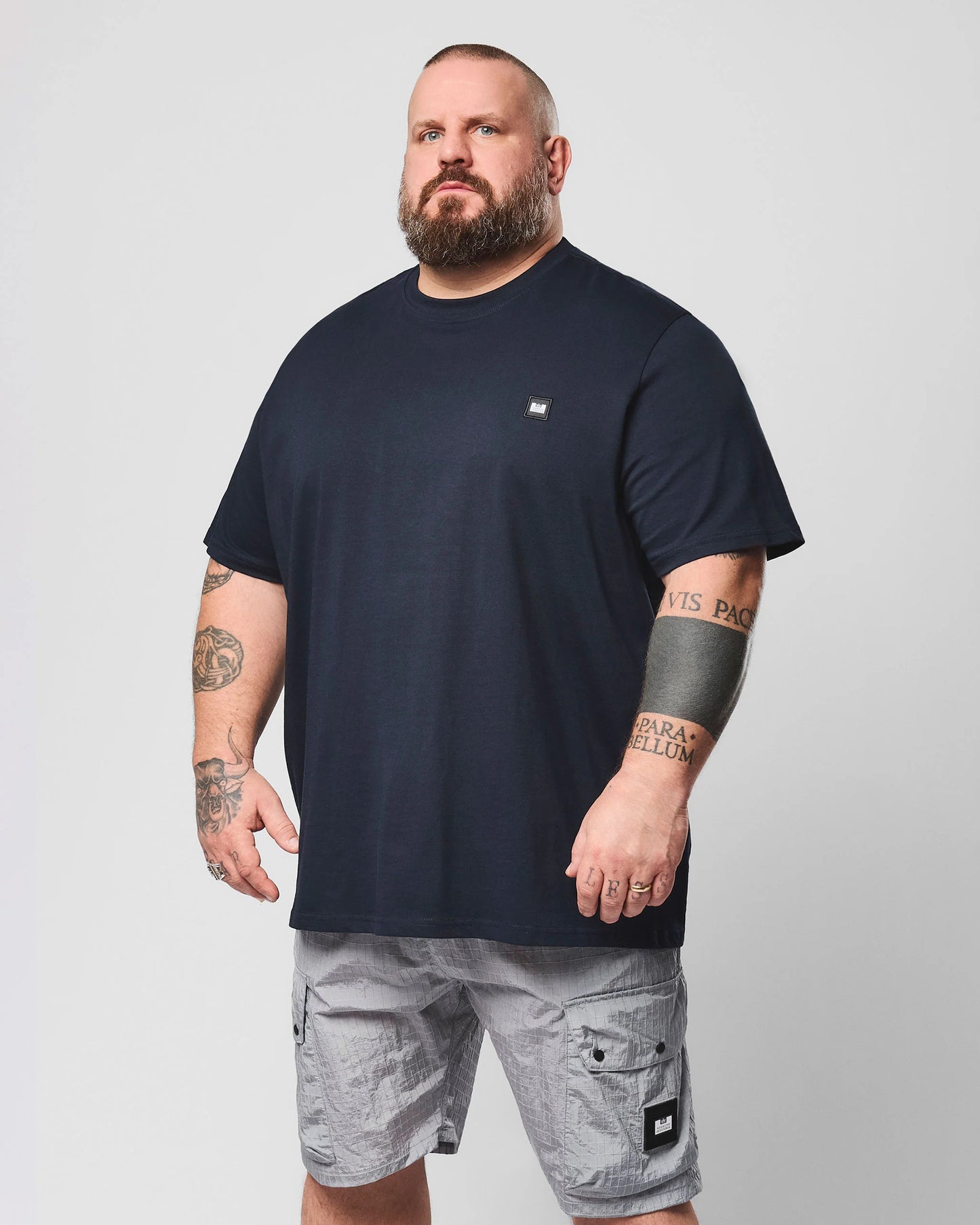 Weekend Offender Plus Size Brooklands T-Shirt Navy