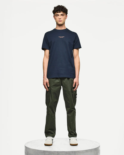 Weekend Offender Millergrove T-Shirt Navy/Sunset Orange