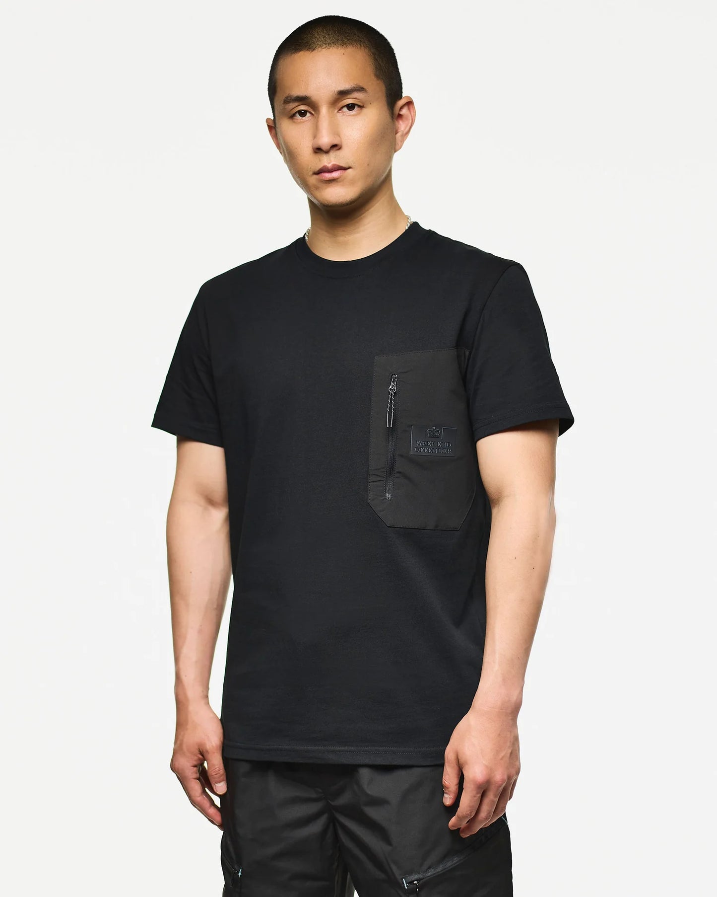 Weekend Offender Porcaro Zip Pocket T-Shirt Black