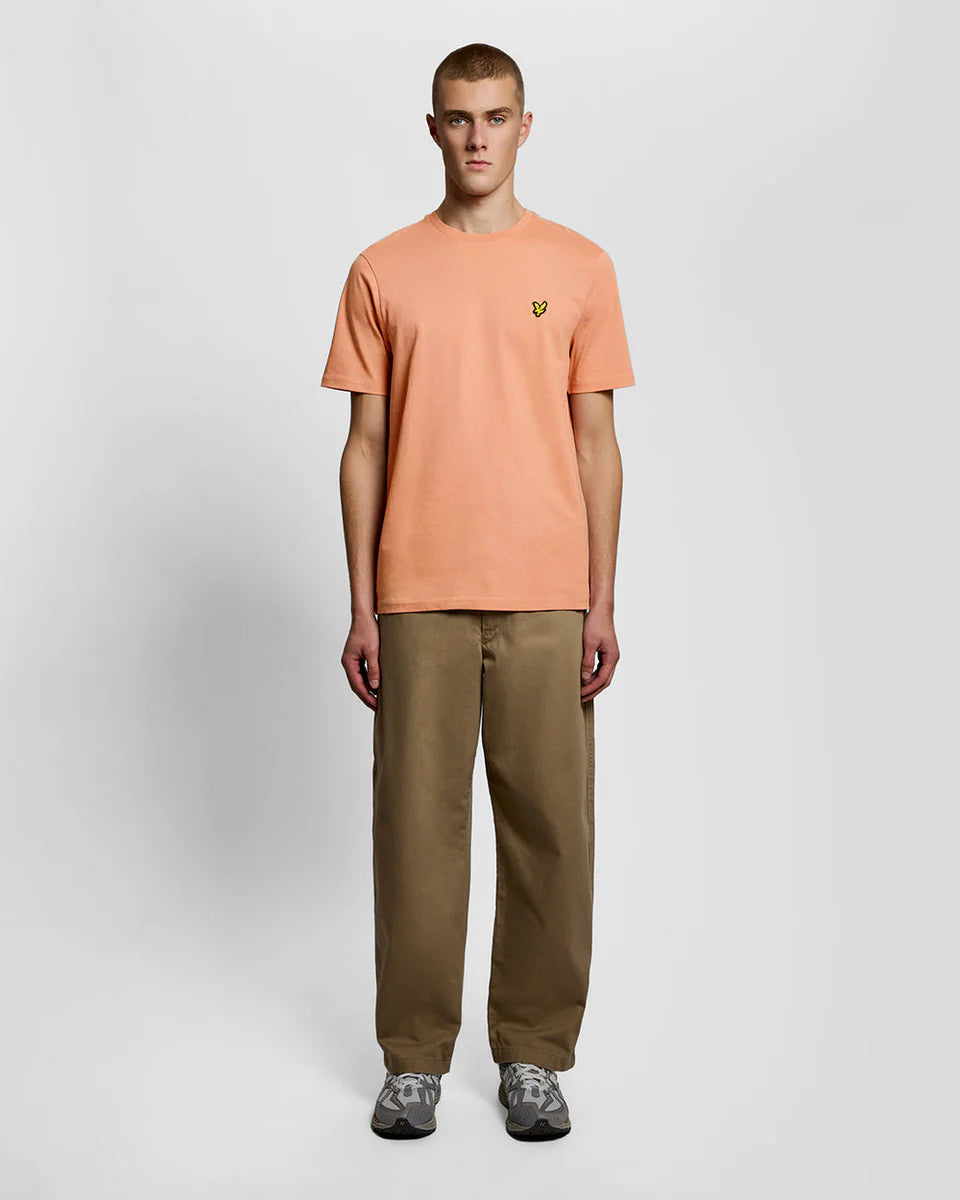 Lyle & Scott Cotton Crew Neck T-Shirt Terracotta Pot