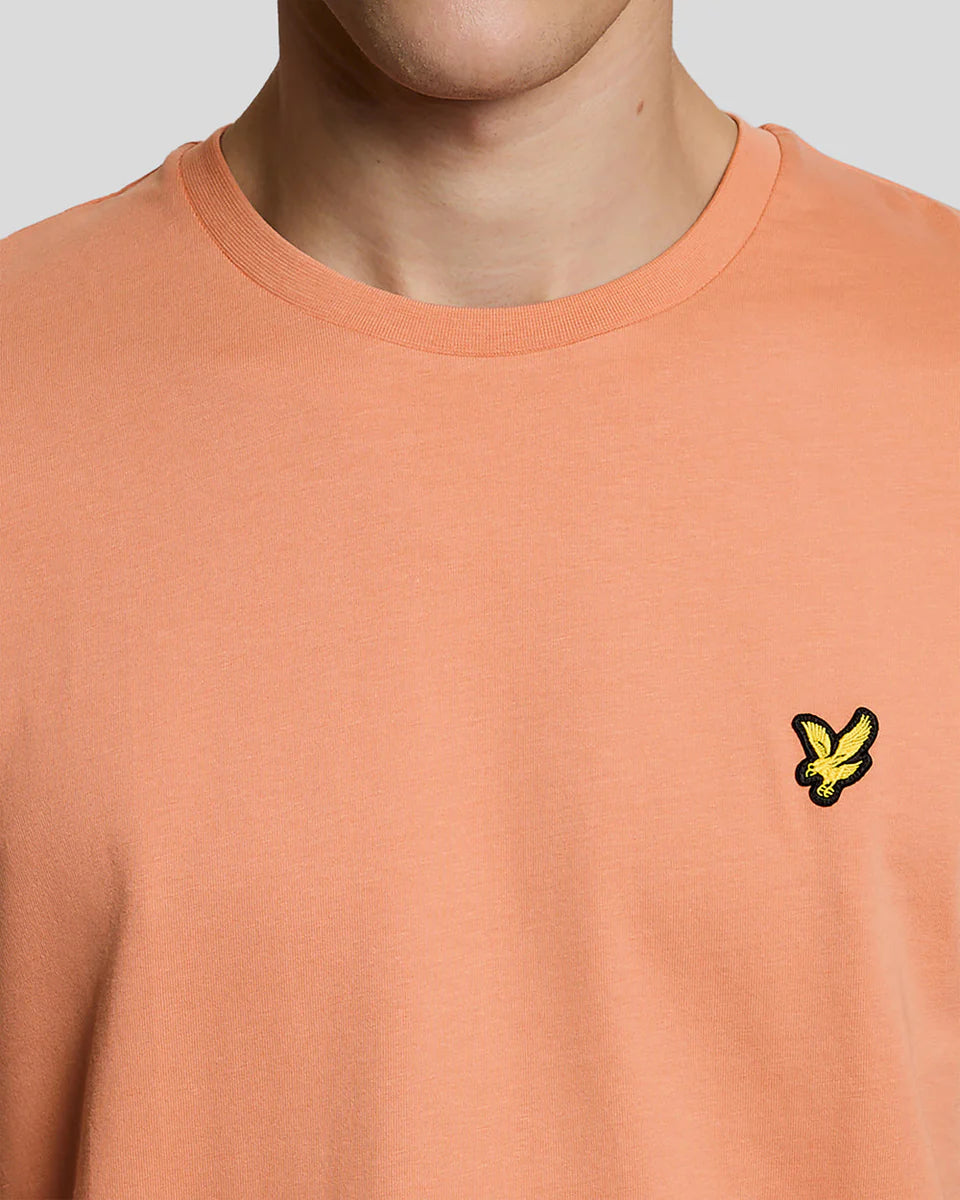 Lyle & Scott Cotton Crew Neck T-Shirt Terracotta Pot
