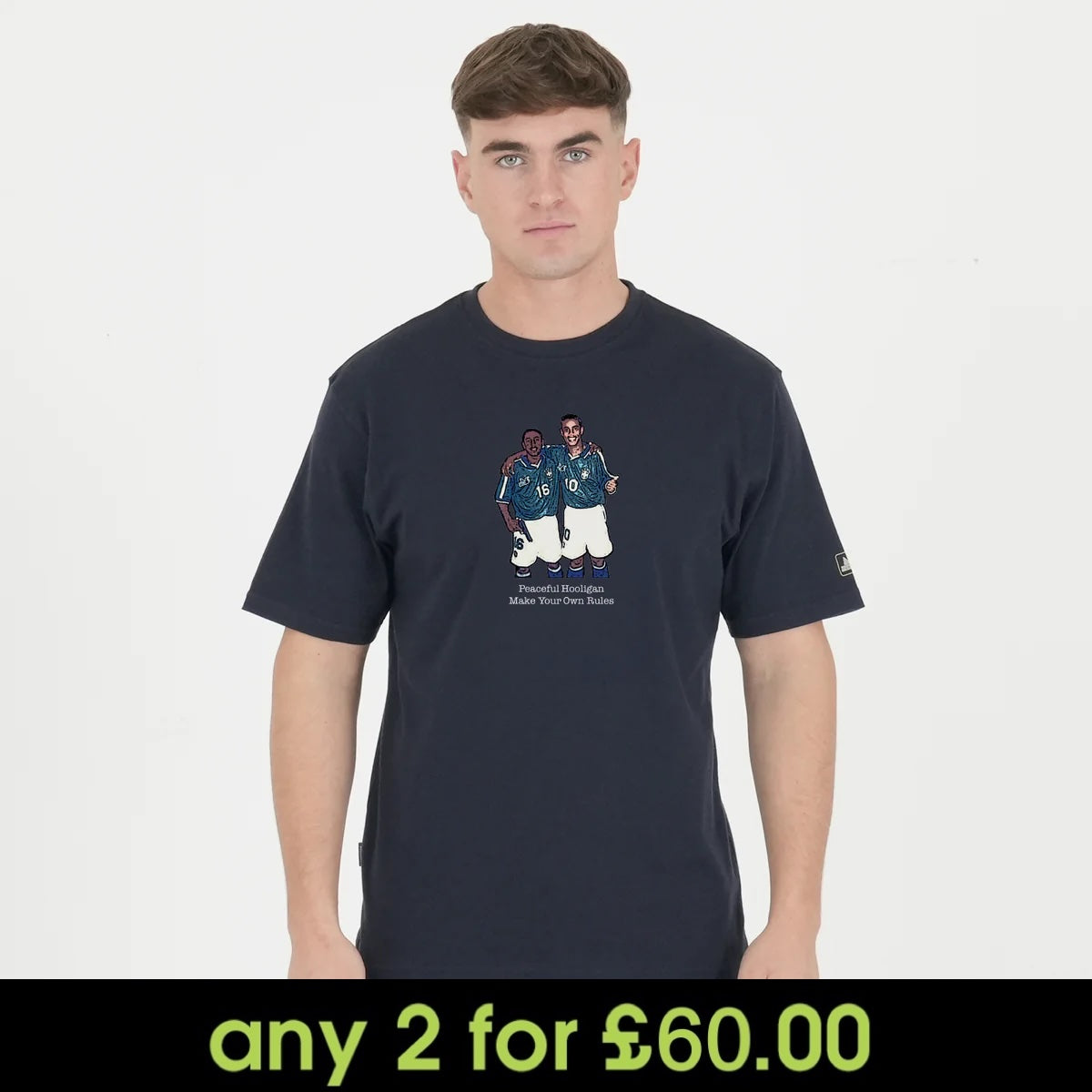 Peaceful Hooligan Ronaldinho T-Shirt Navy