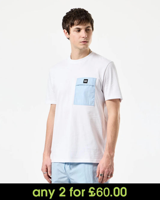 Weekend Offender Stiniva T-Shirt White/Ocean Wave