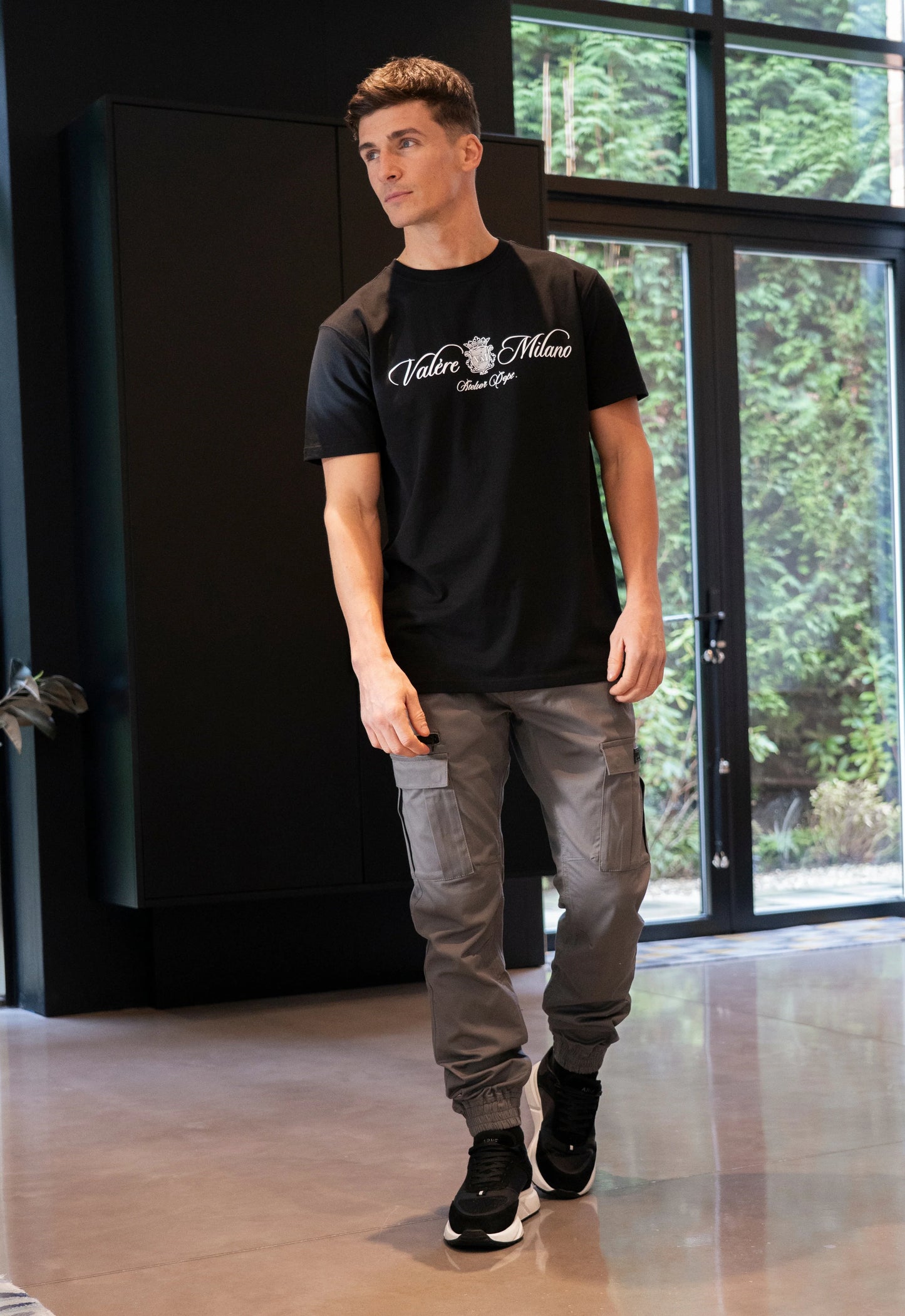 Valere Milano Carrico Cargo Pants Charcoal