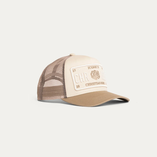 Christian Rose Iconic II Trucker Cap Off White/Sand