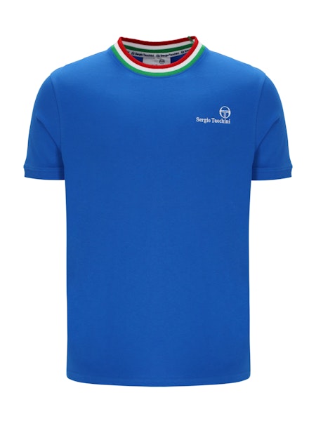 Sergio Tacchini Rainer FC T-Shirt Strong Blue/Fern Green/Adrenaline Rush