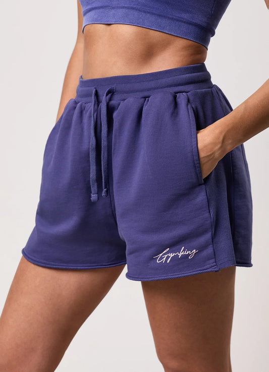 Gym King Ladies Washed Reset Short Starlight Blue