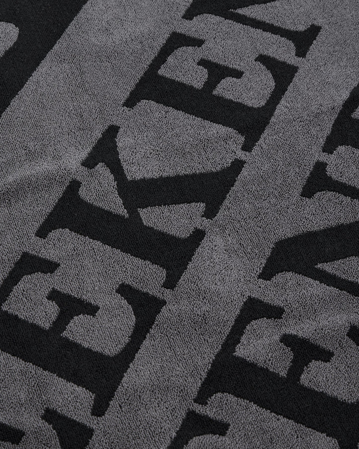 Weekend Offender Large Diagonal Logo Beach Towel Black/Grey