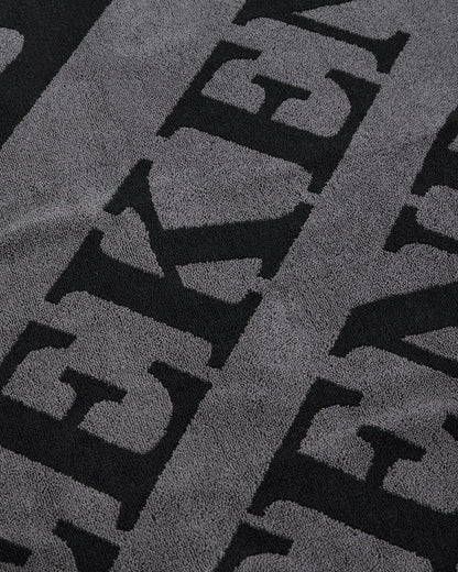 Weekend Offender Large Diagonal Logo Beach Towel Black/Grey