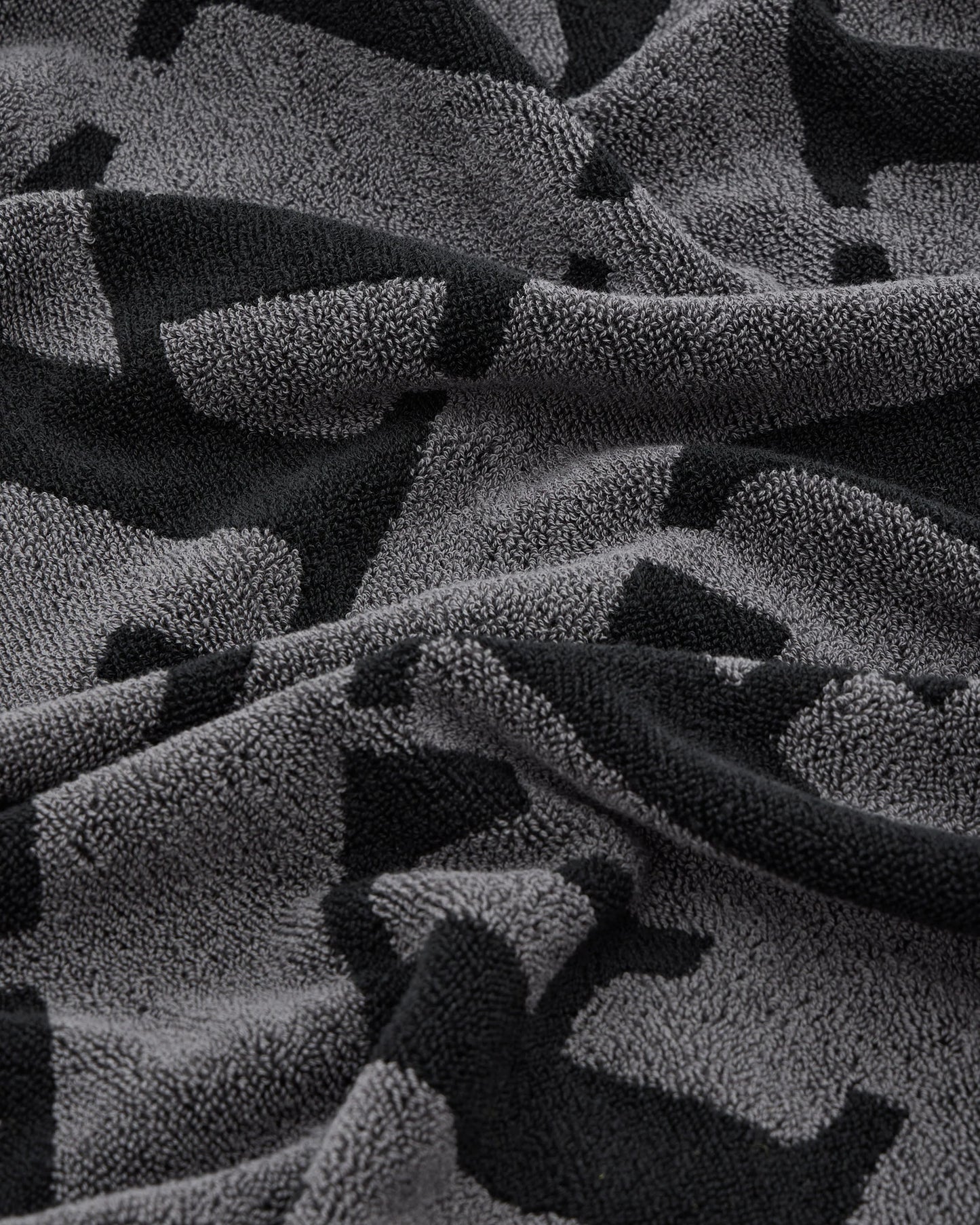 Weekend Offender Large Diagonal Logo Beach Towel Black/Grey