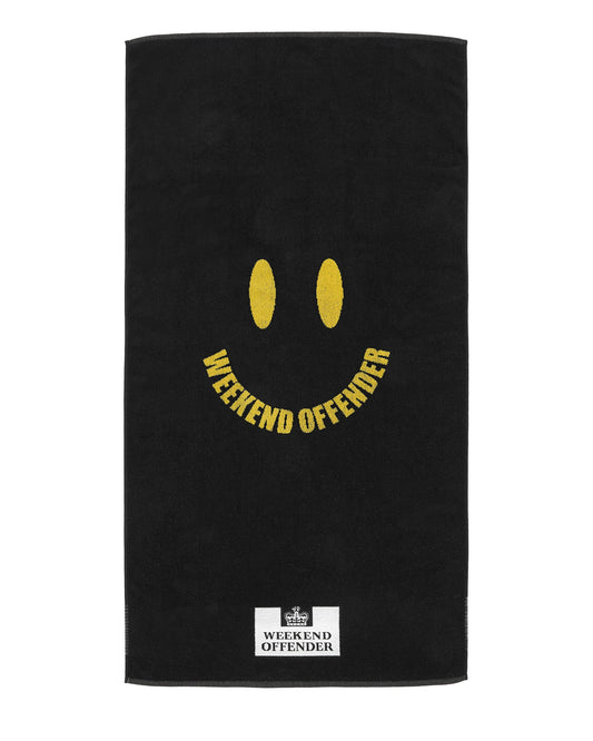 Weekend Offender Beach Towel Smile Black/Yellow