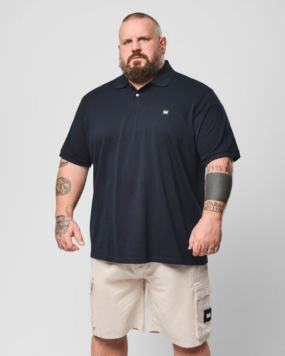 Weekend Offender Plus Size Heathcote Polo Shirt Navy