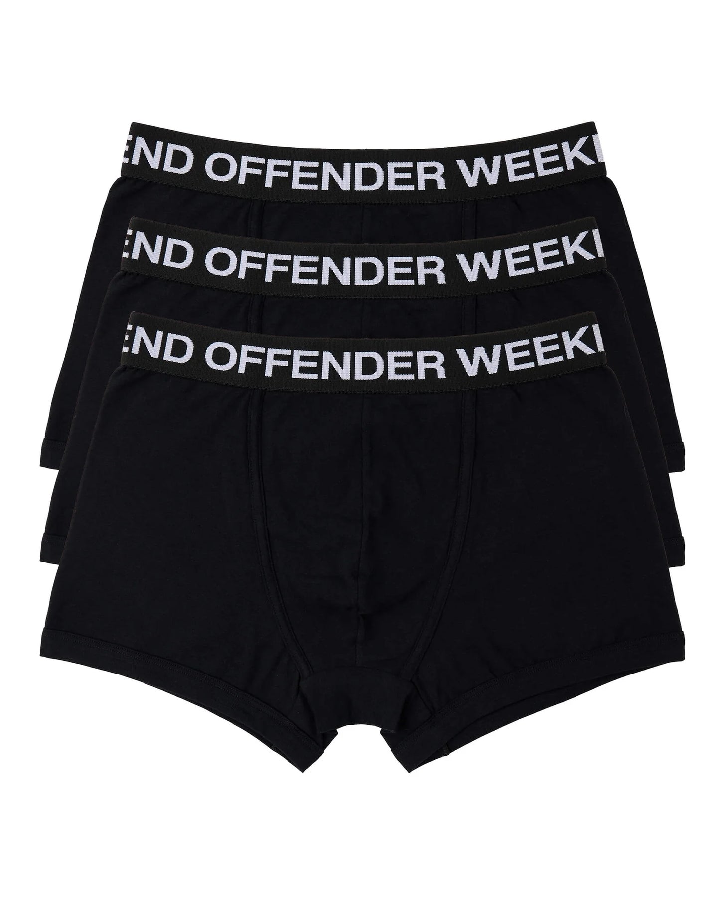Weekend Offender Boxer Shorts Pack of 3 Black