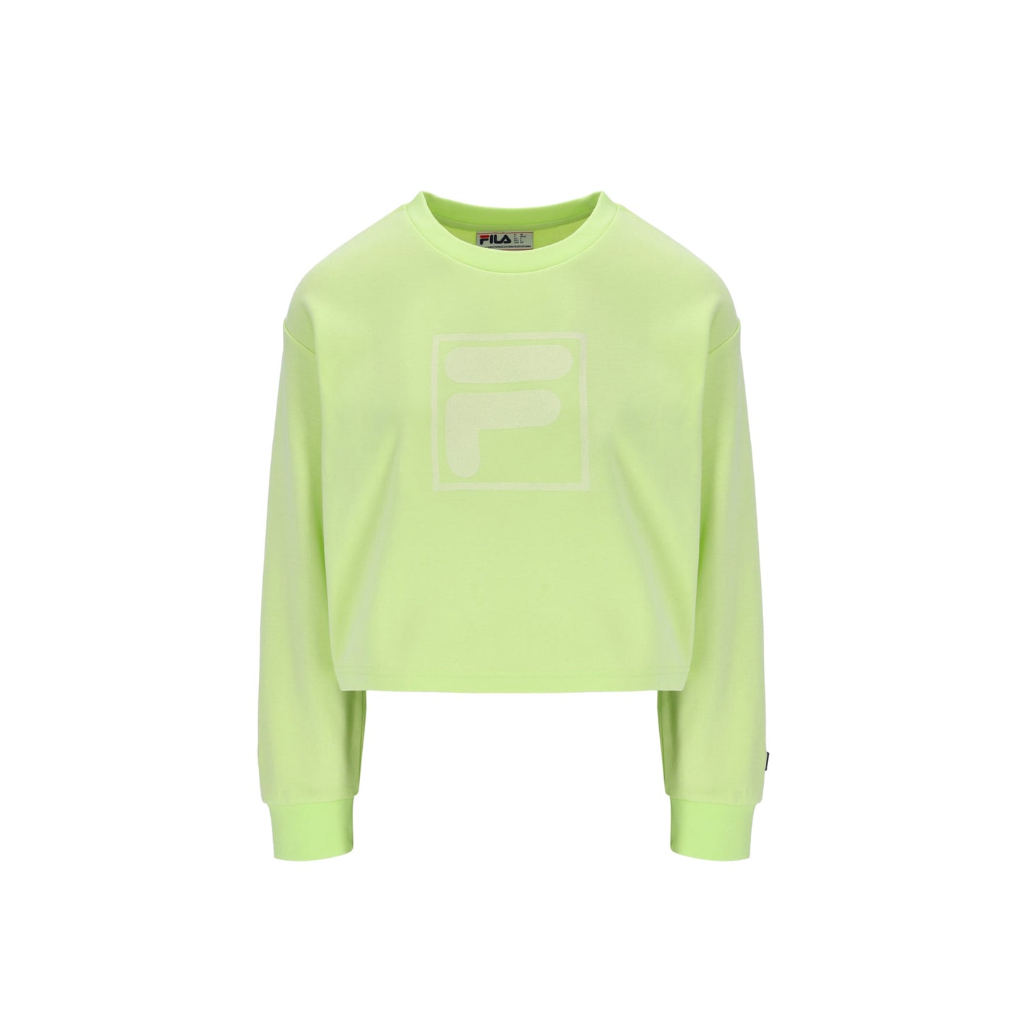FILA Jorie Wide Crew Neck Shadow Lime