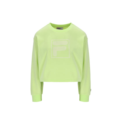 FILA Jorie Wide Crew Neck Shadow Lime