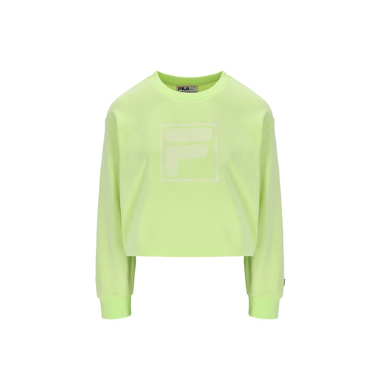FILA Jorie Wide Crew Neck Shadow Lime