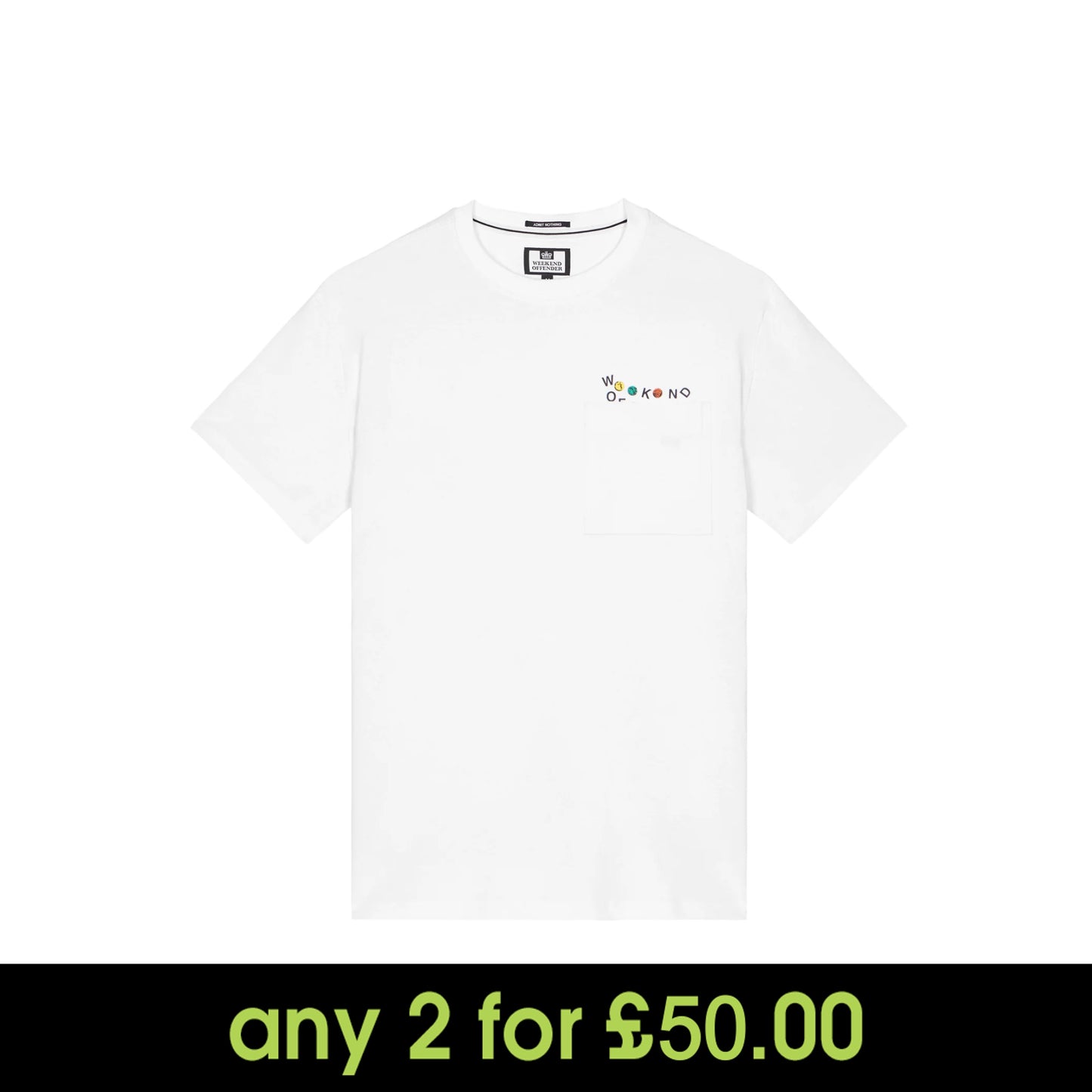 Weekend Offender Kyra Graphic T-Shirt White