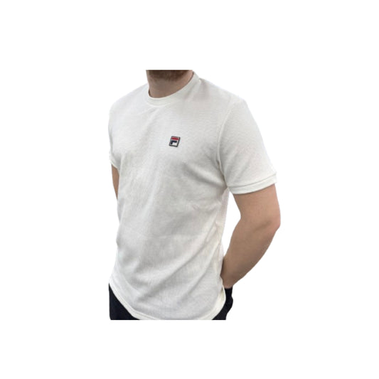 FILA Ash Micro Waffle Ringer T-Shirt Gardenia