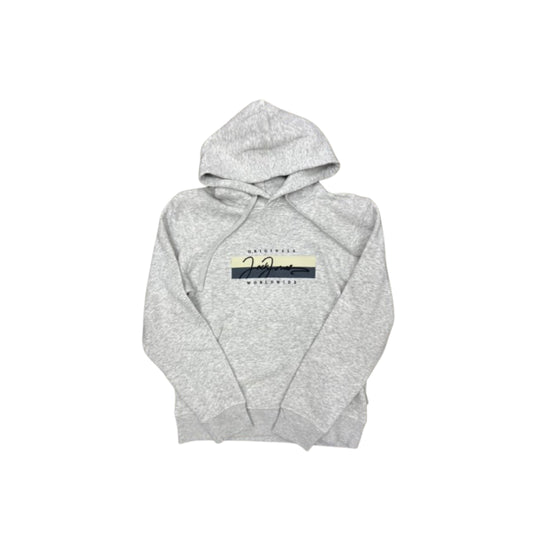 Jack & Jones JORFREDERIKSBERG Box Script Sweat Hood White Melange