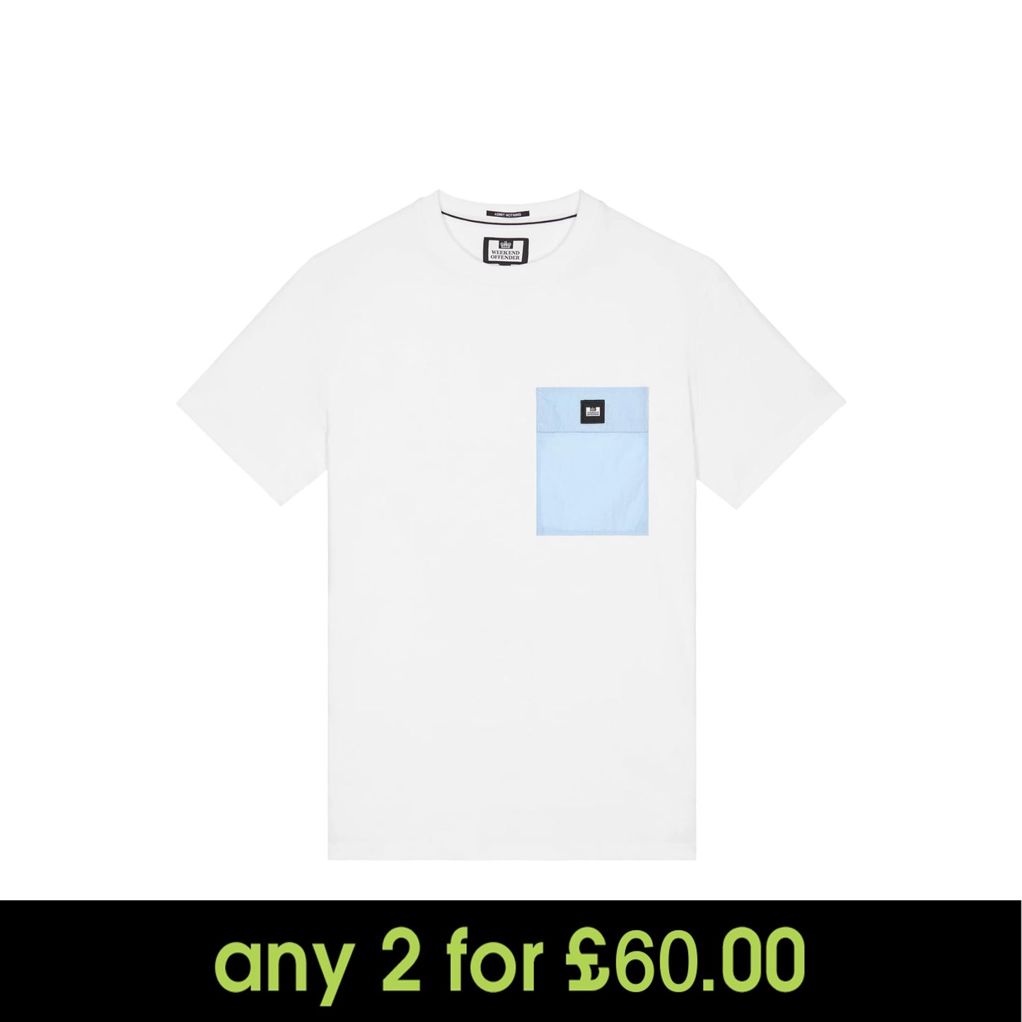 Weekend Offender Stiniva T-Shirt White/Ocean Wave