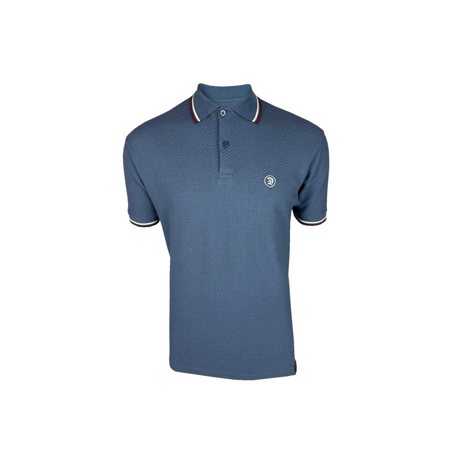 Trojan Textured Twin Tipped Polo Shirt Air Force