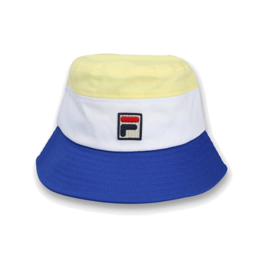 FILA Marco Tri Colour Bucket Hat Popcorn/White/Turkish Sea