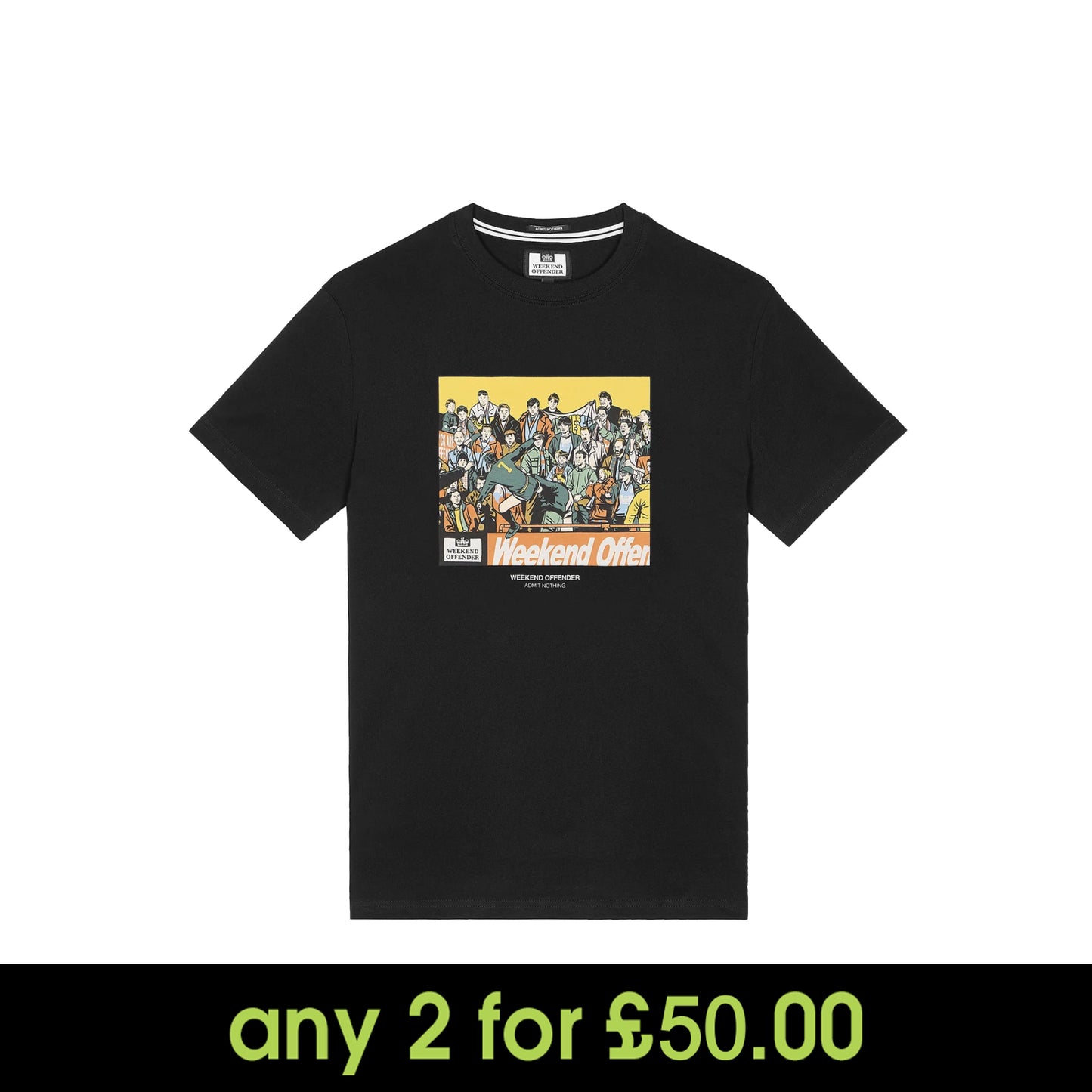 Weekend Offender Selhurst Graphic T-Shirt Black