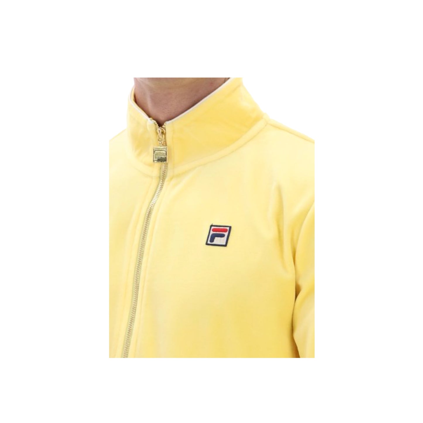 FILA Irving 2 Velour Track Jacket Popcorn/White