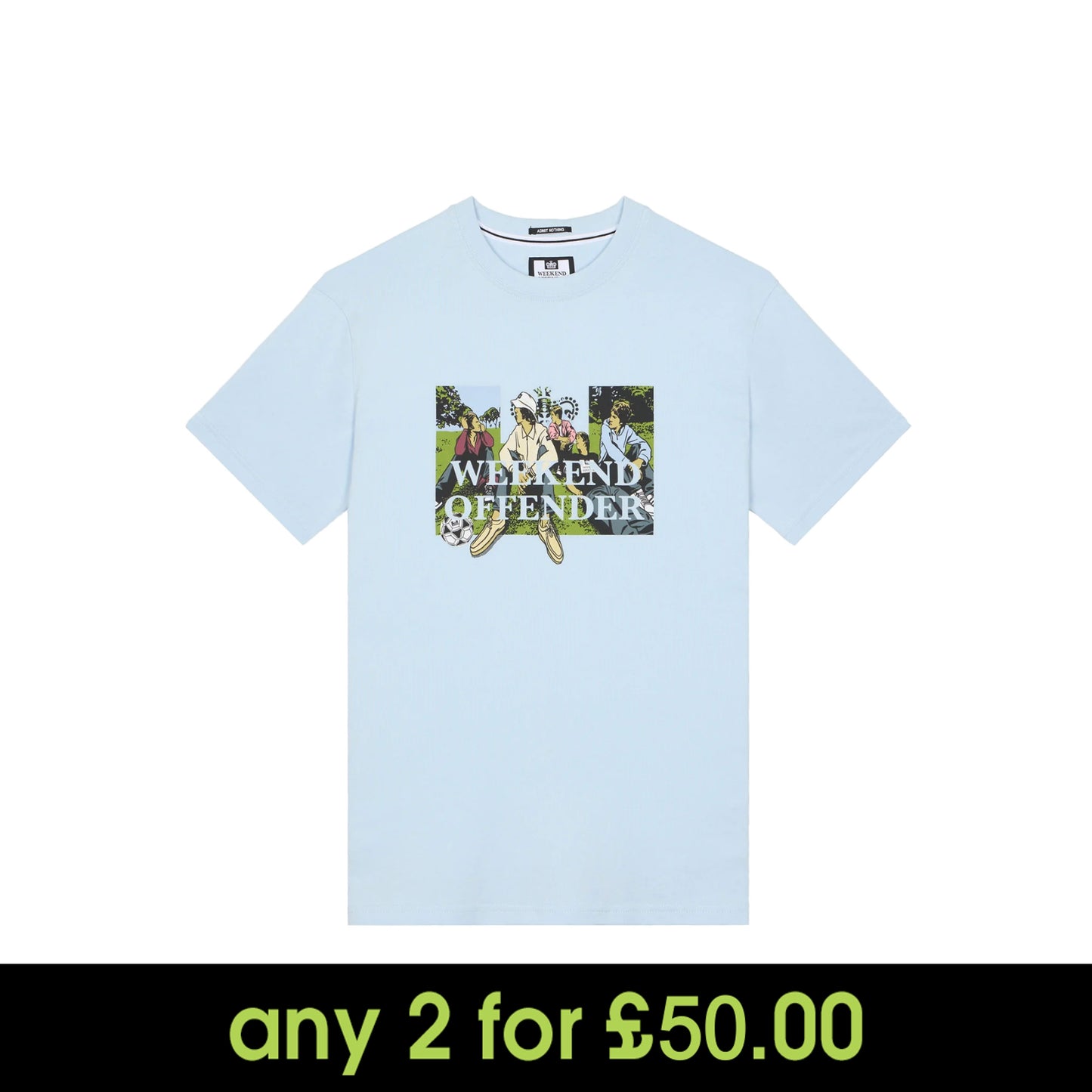 Weekend Offender Hymns Graphic T-Shirt Ocean Wave